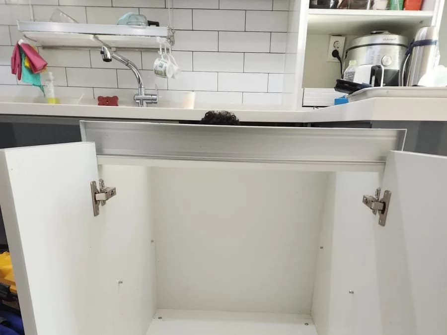 식기세척기 설치 현장 사진